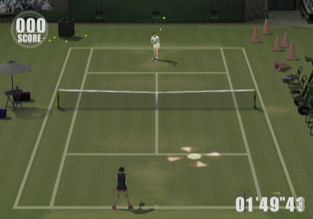 Smash Court Tennis: Pro Tournament (PlayStation 2) screenshot: This Challenge is to hit as many Smashes as possible within a time limit
