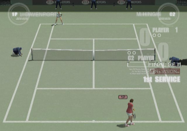 Smash Court Tennis: Pro Tournament (PlayStation 2) screenshot: Ready for the serve