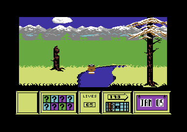 Screenshot of Yogi Bear (Commodore 64, 1987) - MobyGames