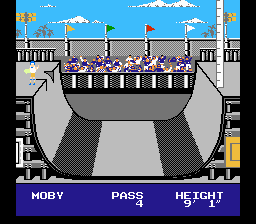 Skate or Die (NES) screenshot: You wish that was measured in meters...