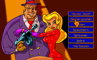 Dime City (DOS) screenshot: Main menu