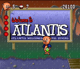 Porky Pig's Haunted Holiday (SNES) screenshot: Atlantis