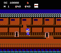 Ninja Kid (NES) screenshot: Opening doors