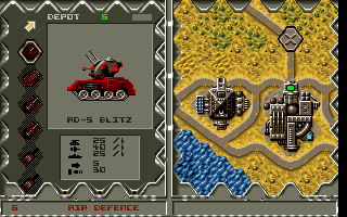 Battle Isle: Scenario Disk Volume One (DOS) screenshot: AD-5 Blitz