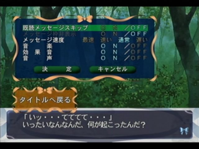 Di Gi Charat Fantasy (Dreamcast) screenshot: In-game options
