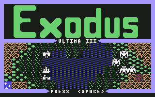 Exodus: Ultima III (Commodore 64) screenshot: Demo scene