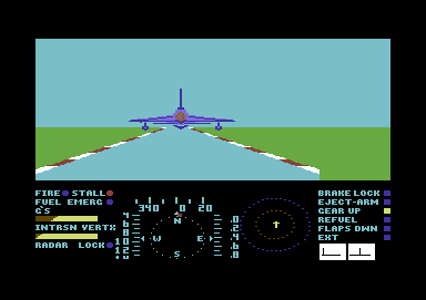 Thud Ridge: American Aces in 'Nam (Commodore 64) screenshot: Taking off