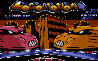 Locomotion (DOS) screenshot: Title screen (VGA)