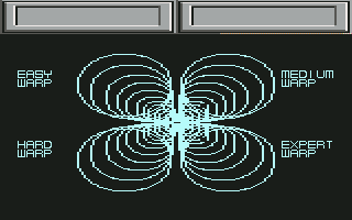 Blasteroids (Commodore 64) screenshot: Choose difficulty