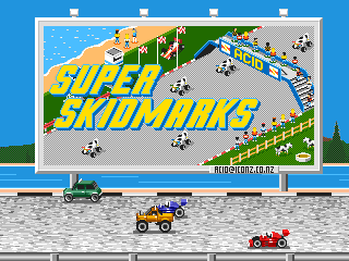 Super Skidmarks (Genesis) screenshot: Title screen