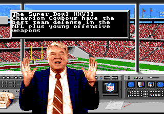 Madden NFL '94 (Genesis) screenshot: "Praise Allah!"