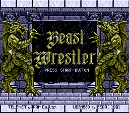 Beast Wrestler (Genesis) screenshot: Title screen