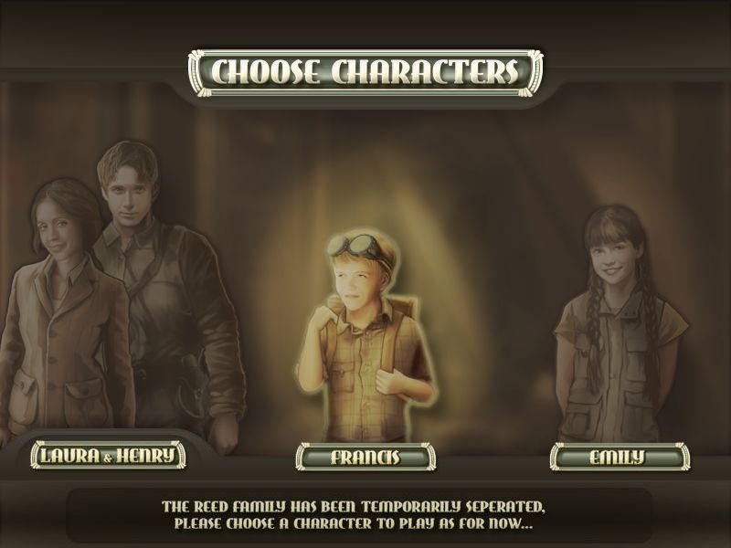 Escape the Lost Kingdom (Collector's Edition) (Windows) screenshot: So now all the characters are in the temple and are separated. The player must now play through each of their chapters separately until they all meet up again.