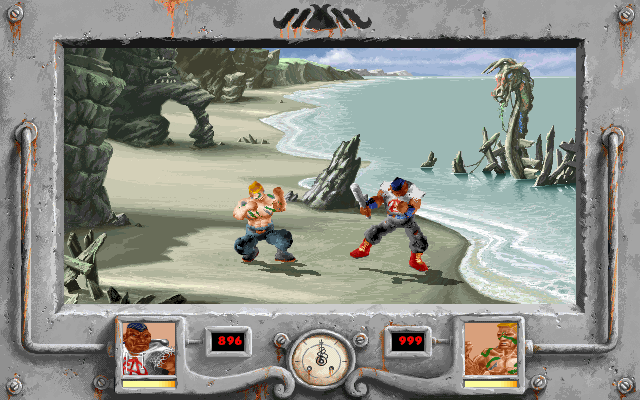Savage Warriors (DOS) screenshot: A wider angle