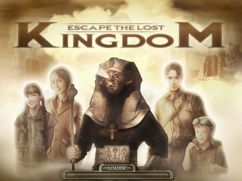 Escape the Lost Kingdom (Collector's Edition) (Windows) screenshot: The game's title screen<br>This is displayed as the game loads. It is followed by a login screen and the main menu