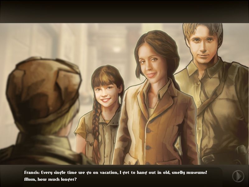 Escape the Lost Kingdom (Collector's Edition) (Windows) screenshot: These are the four game characters<br>All dialogue is subtitled