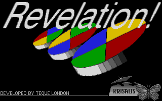 Revelation (DOS) screenshot: Title screen (VGA)