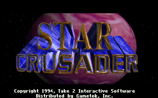 Star Crusader (DOS) screenshot: Title screen