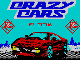 Crazy Cars (ZX Spectrum) screenshot: Title screen