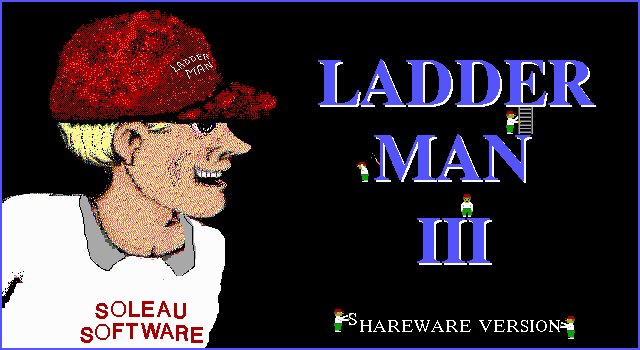 Ladder Man III (DOS) screenshot: Title screen