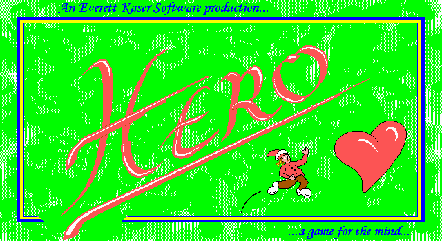 Hero's Heart (DOS) screenshot: Title screen