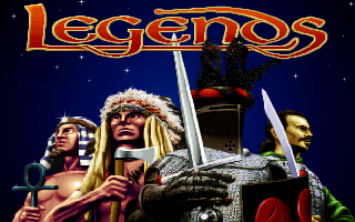 Legends (DOS) screenshot: Title screen