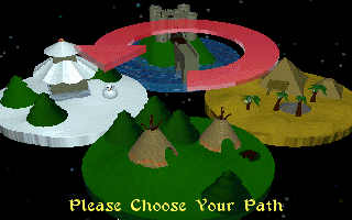 Legends (DOS) screenshot: Path selection