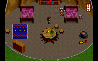 Legends (DOS) screenshot: Chief's tent