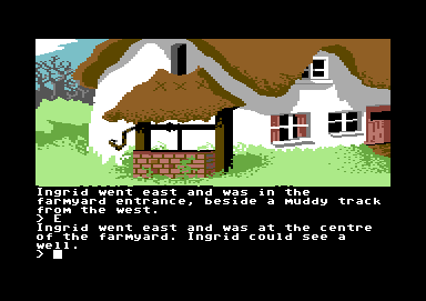 Ingrid's Back! (Commodore 64) screenshot: A well