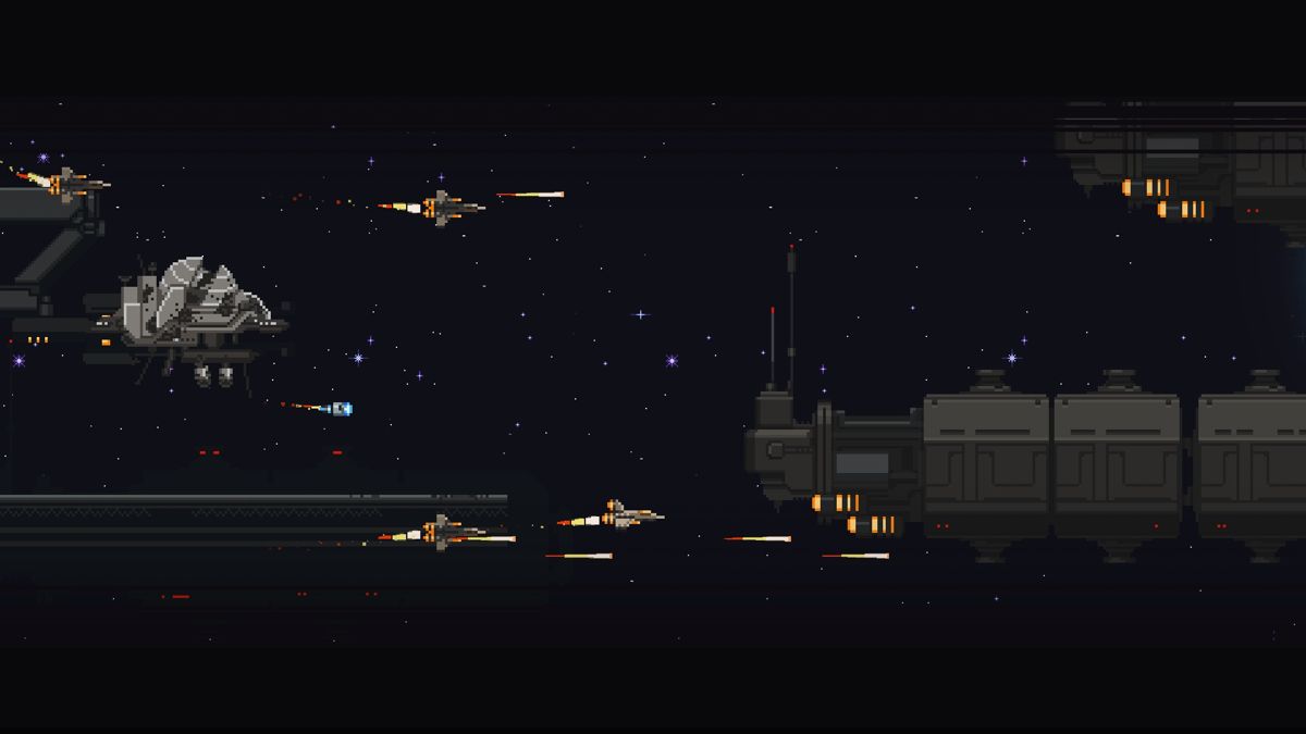 Enemy Mind (Windows) screenshot: Intro cutscene: your ship is destroyed and you eject in a scape pod.