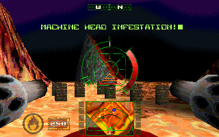 Machine Head (DOS) screenshot: The start of level one