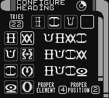 Star Trek: Generations - Beyond the Nexus (Game Boy) screenshot: Find the correct combination