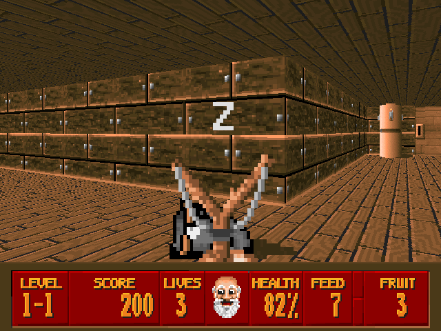 Screenshot of Super Noah's Ark 3-D (Windows, 1994) - MobyGames