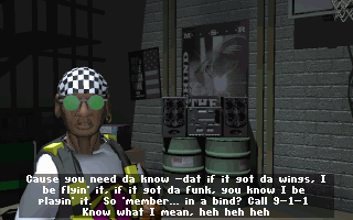 Shellshock (DOS) screenshot: Unbelievable how much bollocks your comrades talk.