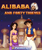 Alibaba and Forty Thieves (J2ME) screenshot: Title screen