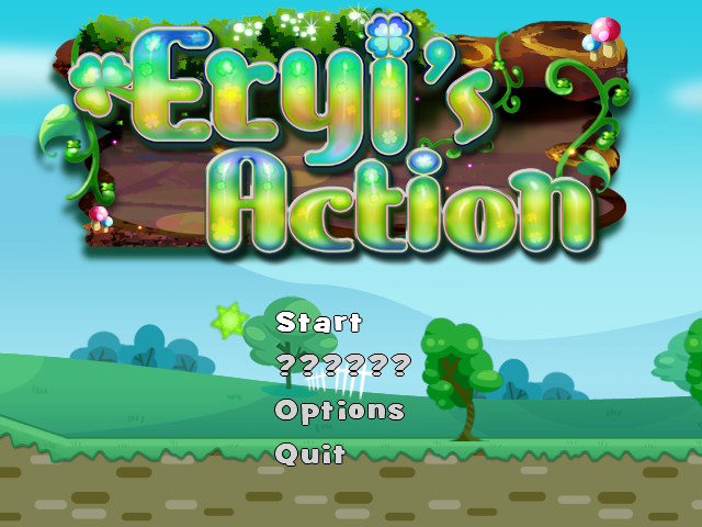 Eryi's Action (Windows) screenshot: Main menu