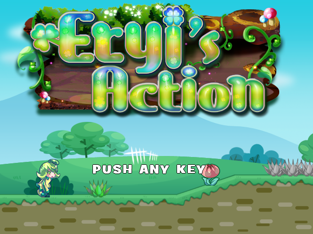 Eryi's Action (Windows) screenshot: Title screen
