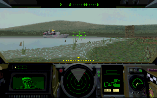 Shellshock (DOS) screenshot: We are on a secret mission in deep Asia but the enemy is waiting for us.