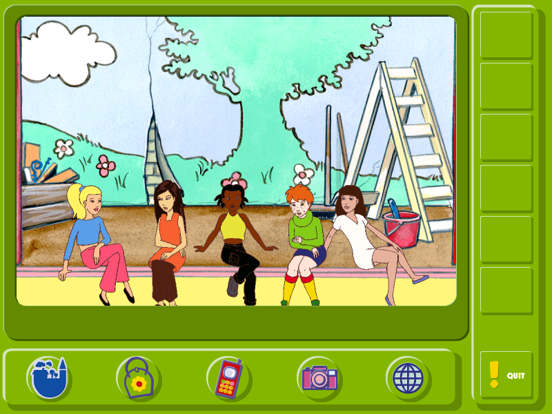 LEGO Friends (Windows) screenshot: The girls are waiting for their big gig.