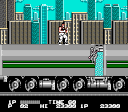Bad Dudes (NES) screenshot: Stage 2