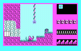 Super Kof (DOS) screenshot: Firsts Steps (CGA).