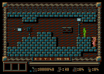 Spy Master (Atari 8-bit) screenshot: Hostile soldier
