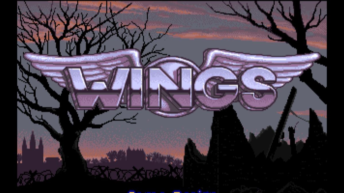 Wings (Windows) screenshot: Main title followed by the opening credits (GOG version)
