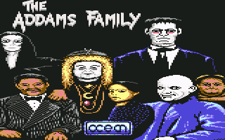 The Addams Family (Commodore 64) screenshot: Title