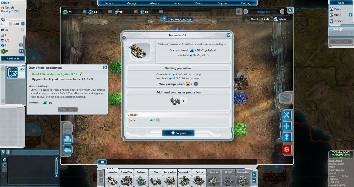 Screenshot Of Command Conquer Tiberium Alliances Browser