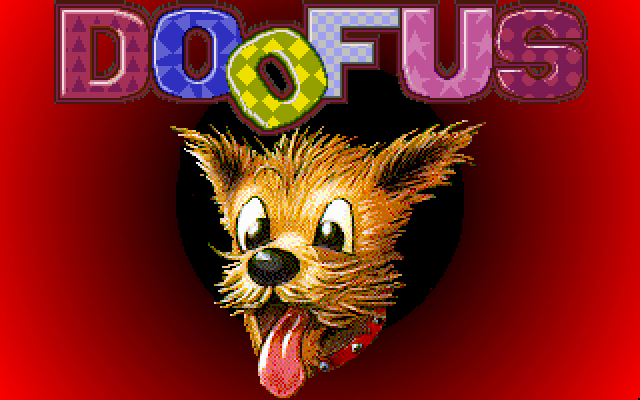 Doofus (DOS) screenshot: Title screen