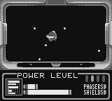 Star Trek: Generations - Beyond the Nexus (Game Boy) screenshot: Space battle, Enterprise-B vs Tholians