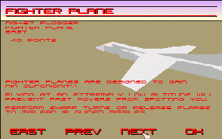 COALA (Amiga) screenshot: Information of all vehicle