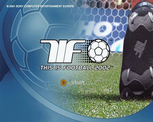 World Tour Soccer 2002 (PlayStation 2) screenshot: Title screen UK retail version SLES 50244