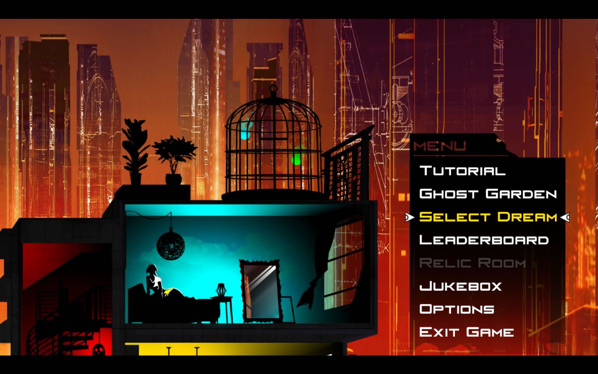A City Sleeps (Windows) screenshot: Main menu
